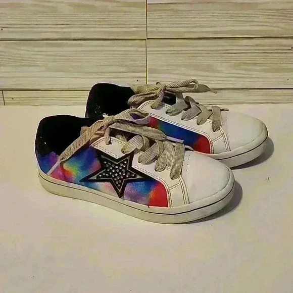 Skechers Girls Hi-Lite Starry Cloud Lace Up Sneakers Shoe Size 13.5 - Picture 3 of 7